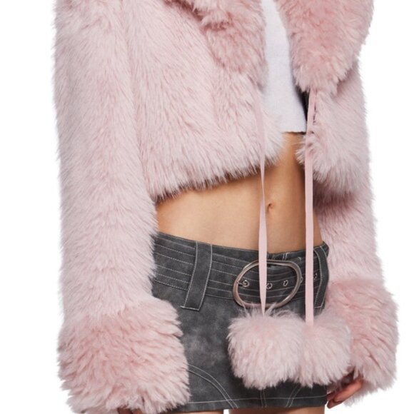 Dolls Kill Blush Faux Fur Jacket - Picture 9 of 12
